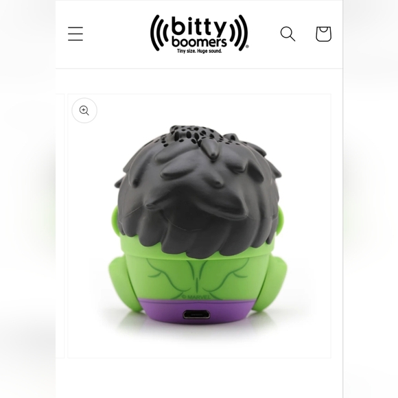 Marvel Hulk Speaker by Bitty Boomers The Hulk Collectible Mini Bluetooth Speaker - Picture 4 of 9
